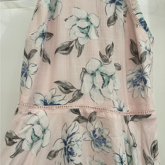 Candies Light Pink Floral Handkerchief Midi Dress - Picture 5 of 15